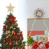 imageToyvian Star Christmas Tree Topper Lighted 10 Xmas Tree Topper 3D Glitter Gold Star Christmas Decorations for Christmas Tree Holiday Party Ornament GoldGold