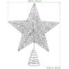 imageToyvian Star Christmas Tree Topper Lighted 10 Xmas Tree Topper 3D Glitter Gold Star Christmas Decorations for Christmas Tree Holiday Party Ornament GoldAs Shown