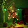 imageToyvian Star Christmas Tree Topper Lighted 10 Xmas Tree Topper 3D Glitter Gold Star Christmas Decorations for Christmas Tree Holiday Party Ornament GoldAs Shown