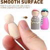 imageToyvian Wooden Peg Dolls Unfinished 113 inch Wood Peg Dolls Pack of 40 Wooden People Pegs for DIY Crafting Painting Handicrafts Wooden Peg Games