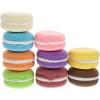 image9pcs Cake Model Desk top Decor para Cupcakes Mini Cake Macaroon Fake Cake Food Model Realistic French Dessert Clay Fake Macaron Photography Props Fake Dessert Protein42X42X22CM