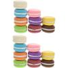 image9pcs Cake Model Desk top Decor para Cupcakes Mini Cake Macaroon Fake Cake Food Model Realistic French Dessert Clay Fake Macaron Photography Props Fake Dessert Protein42X42X22CMx2pcs