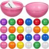 imageToyvian 25 Pcs Raffle Balls Plastic Hollow Balls for Vote Box Colored Party Game Balls Entertainment Balls for Table Game 4cm Random Color