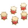 imageToyvian 5Pcs Mini Drum Mini Drum Model Miniature Musical Instruments Set Miniature Drum Set Model Model Dollhouse Instruments