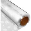 imageToyvian Clear Cellophane Wrap Roll Width 339 Inches Length 984 Feet 3 Mil Thicken Christmas Snowflake Cellophane Roll Crystal Wrappings for Hampers Baskets Flower Florist Wrap