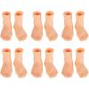 imageToyvian Toddler Toys Little Feet Fingers 6 Pairs Finger Feet Set Puppet Tiny Small Mini Puppets Leftampamp Right for Show Plastic Halloween Hand Prop Accessories Baby Toys