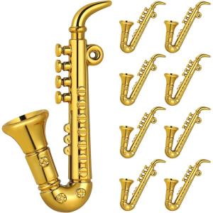 imageMini Saxophone Model Miniature Sax Model Musical Collection Decorative Ornaments Model 9