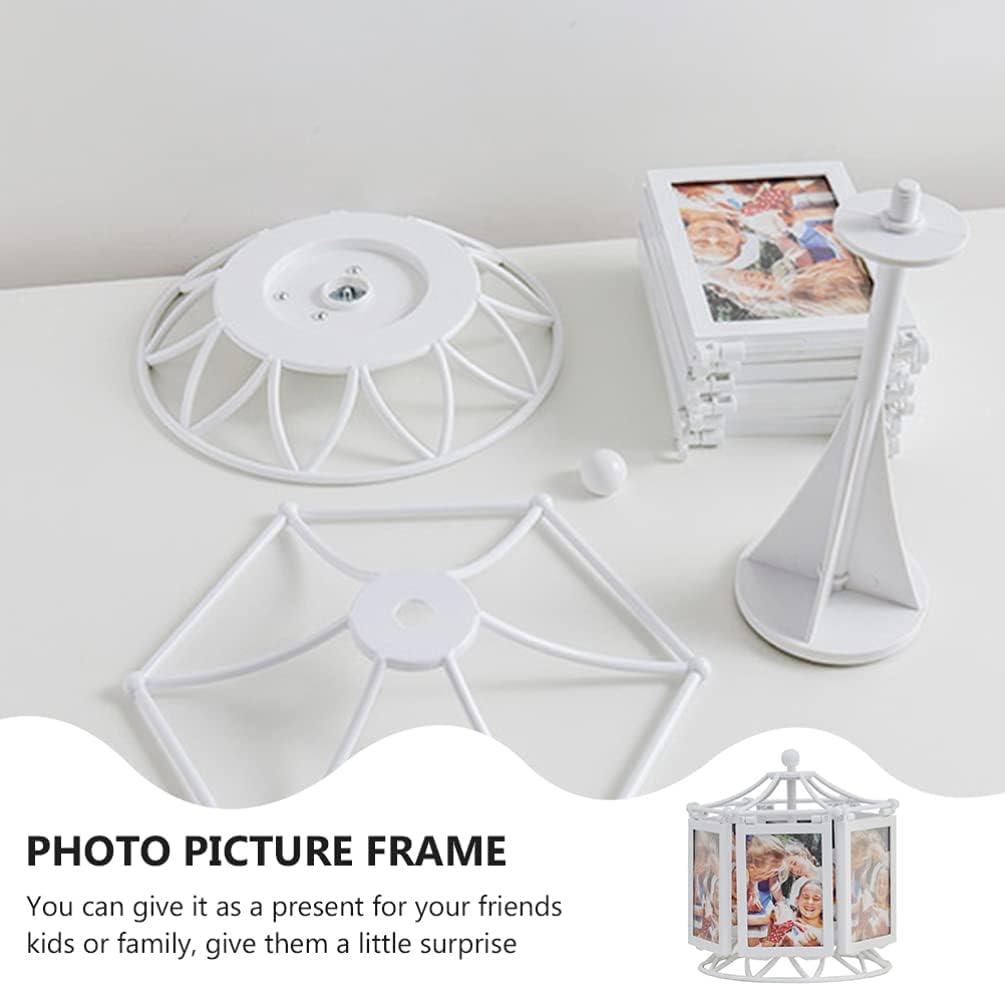 imageVintage Pictures Rotating Ferris Wheel Picture Frame Music Photo Frame Desktop Picture Display Carousel Photo Display Holder Stand for Home Decor Christmas Birthday Gifts Vintage Frames