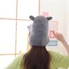imageRealistic Hippo Hat Plush Adjustable Funny Hippopotamus Headwear for Cosplay Costume Parties Dressup Play and Photo Props