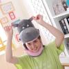 imageRealistic Hippo Hat Plush Adjustable Funny Hippopotamus Headwear for Cosplay Costume Parties Dressup Play and Photo Props