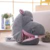 imageRealistic Hippo Hat Plush Adjustable Funny Hippopotamus Headwear for Cosplay Costume Parties Dressup Play and Photo Props