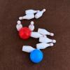 imageToyvian 2 Sets Miniature Bowling Set Mini Bowling Game Bowling Pins Ball Toys Dollhouse Furniture Accessories for Kids and Adults Sports Party Favors