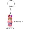imageToyvian 36pcs Key Chain Russian Doll Keychains Dolls Girls Russian Stacking Toys Miniature Babushka Doll Mobile Phone Charm Pendant Cute Keychain Toy for Kids Wooden Key Ring Ska Car Child