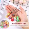 imageToyvian 36pcs Key Chain Russian Doll Keychains Dolls Girls Russian Stacking Toys Miniature Babushka Doll Mobile Phone Charm Pendant Cute Keychain Toy for Kids Wooden Key Ring Ska Car Child