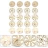 imageToyvian 40 Piece Wooden Spinning Tops Fidget Crafts Party Favors for Kids 48  Unfinished Wood DIY Gyroscope Bulk Kids Toys