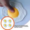 imageToyvian 4Pcs Fried Eggs Vent Toys  Simulation Squeezing Toys Prank Props for Children