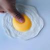 imageToyvian 4Pcs Fried Eggs Vent Toys  Simulation Squeezing Toys Prank Props for Children