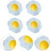 imageToyvian 4Pcs Fried Eggs Vent Toys  Simulation Squeezing Toys Prank Props for Children