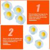 imageToyvian 4Pcs Fried Eggs Vent Toys  Simulation Squeezing Toys Prank Props for Children