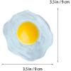 imageToyvian 4Pcs Fried Eggs Vent Toys  Simulation Squeezing Toys Prank Props for Children