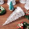 imageToyvian 5pcs LED Tabletop Lighted Christmas Tree Lighted Acrylic Christmas Trees for Table Desktop Holiday Decorations
