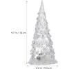 imageToyvian 5pcs LED Tabletop Lighted Christmas Tree Lighted Acrylic Christmas Trees for Table Desktop Holiday Decorations