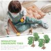 imageToyvian Model Trees Cypress Miniature Artificial Tree Fake Plants Train Trees for Sand Table Models Scene Decoration 3pcs Size SGree Size Middle