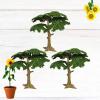 imageToyvian Model Trees Cypress Miniature Artificial Tree Fake Plants Train Trees for Sand Table Models Scene Decoration 3pcs Size SGree Size Small