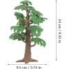 imageToyvian Model Trees Cypress Miniature Artificial Tree Fake Plants Train Trees for Sand Table Models Scene Decoration 3pcs Size SGreen Size L