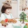 imageToyvian Model Trees Cypress Miniature Artificial Tree Fake Plants Train Trees for Sand Table Models Scene Decoration 3pcs Size SGreen Size L