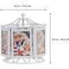 imageVintage Pictures Rotating Ferris Wheel Picture Frame Music Photo Frame Desktop Picture Display Carousel Photo Display Holder Stand for Home Decor Christmas Birthday Gifts Vintage Frames