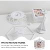 imageVintage Pictures Rotating Ferris Wheel Picture Frame Music Photo Frame Desktop Picture Display Carousel Photo Display Holder Stand for Home Decor Christmas Birthday Gifts Vintage Frames