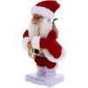 imageToyvian Christmas Electric Santa Claus Doll Twerking Santa Claus Walking Circle Singing Dancing Santa Claus Musical Doll Santa Claus Dancing Playing Saxophone Music
