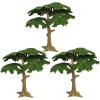 imageToyvian Model Trees Cypress Miniature Artificial Tree Fake Plants Train Trees for Sand Table Models Scene Decoration 3pcs Size SGree Size Small