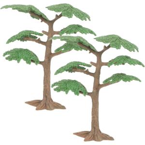 imageToyvian Model Trees Cypress Miniature Artificial Tree Fake Plants Train Trees for Sand Table Models Scene Decoration 3pcs Size SGree Size Middle