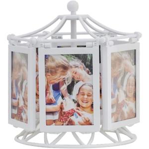 imageVintage Pictures Rotating Ferris Wheel Picture Frame Music Photo Frame Desktop Picture Display Carousel Photo Display Holder Stand for Home Decor Christmas Birthday Gifts Vintage Frames