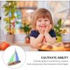 imageKids Cars Toy DIY Wood Sailboat Boat Models Home Assembly DIY Model Education Toy Can Be Painted and Decorated Make Your Wooden Sailboat Random Color Kids Car Toys