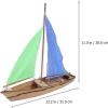 imageKids Cars Toy DIY Wood Sailboat Boat Models Home Assembly DIY Model Education Toy Can Be Painted and Decorated Make Your Wooden Sailboat Random Color Kids Car Toys