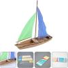 imageKids Cars Toy DIY Wood Sailboat Boat Models Home Assembly DIY Model Education Toy Can Be Painted and Decorated Make Your Wooden Sailboat Random Color Kids Car Toys