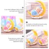 imageToyvian Sleeping Baby Cake Topper Figurine Cake Topper Car Dashboard Ornaments DIY Crafts Mini Baby Figurine Baby Shower Birthday Party Decoration for Nursery Room Ca Blue