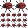 imageToyvian 30pcs PVC Simulation Ladybug Tricky Props Halloween Tricky Toys Model Toys Photo Props Halloween Props Simulation Ladybug Toys Simulated Ladybug Toys Ladybug Playthings Prank Props