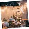image1pc Christmas Snowflake Lights Xmas Wind Chimes Color Indoor Christmas Snowflake Ornament Christmas Ornaments Garden Lights Solar Powered Outdoor Ornaments Solar Light Chime White