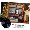 image1pc Christmas Snowflake Lights Xmas Wind Chimes Color Indoor Christmas Snowflake Ornament Christmas Ornaments Garden Lights Solar Powered Outdoor Ornaments Solar Light Chime White