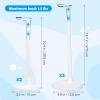 imageDoll Stand 4Pcs Plastic Doll Stands for 12 to 18 inch Dolls or Action Figures Adjustable Dolls Display Holder Up to 15 LBS Waist 19quot  35quot Wide 2 Sizes2x11  2x15