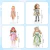 imageDoll Stand 4Pcs Plastic Doll Stands for 12 to 18 inch Dolls or Action Figures Adjustable Dolls Display Holder Up to 15 LBS Waist 19quot  35quot Wide 2 Sizes2x11  2x15