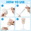 imageDoll Stand 4Pcs Plastic Doll Stands for 12 to 18 inch Dolls or Action Figures Adjustable Dolls Display Holder Up to 15 LBS Waist 19quot  35quot Wide 2 Sizes2x11  2x15