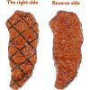 imageToyvian 4pcs Artificial Mini Steak Play Food Kitchen Toys Accessories Fake Meat Food Props Model for Display Lifelike Cooked Roast Steak