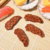 imageToyvian 4pcs Artificial Mini Steak Play Food Kitchen Toys Accessories Fake Meat Food Props Model for Display Lifelike Cooked Roast Steak
