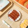 imageToyvian 4pcs Artificial Mini Steak Play Food Kitchen Toys Accessories Fake Meat Food Props Model for Display Lifelike Cooked Roast Steak