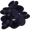 imageToyvian 50pcs Plastic Top Hats Black Handcraft Mini Top Hat for Snowman Christmas Party Decorative Crafts DIY Supplies Size LBlack